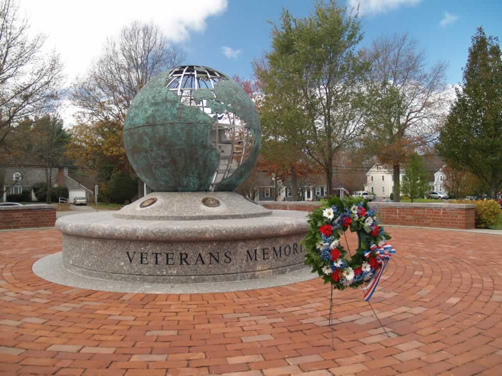 Wreath at Veterans Memorial
